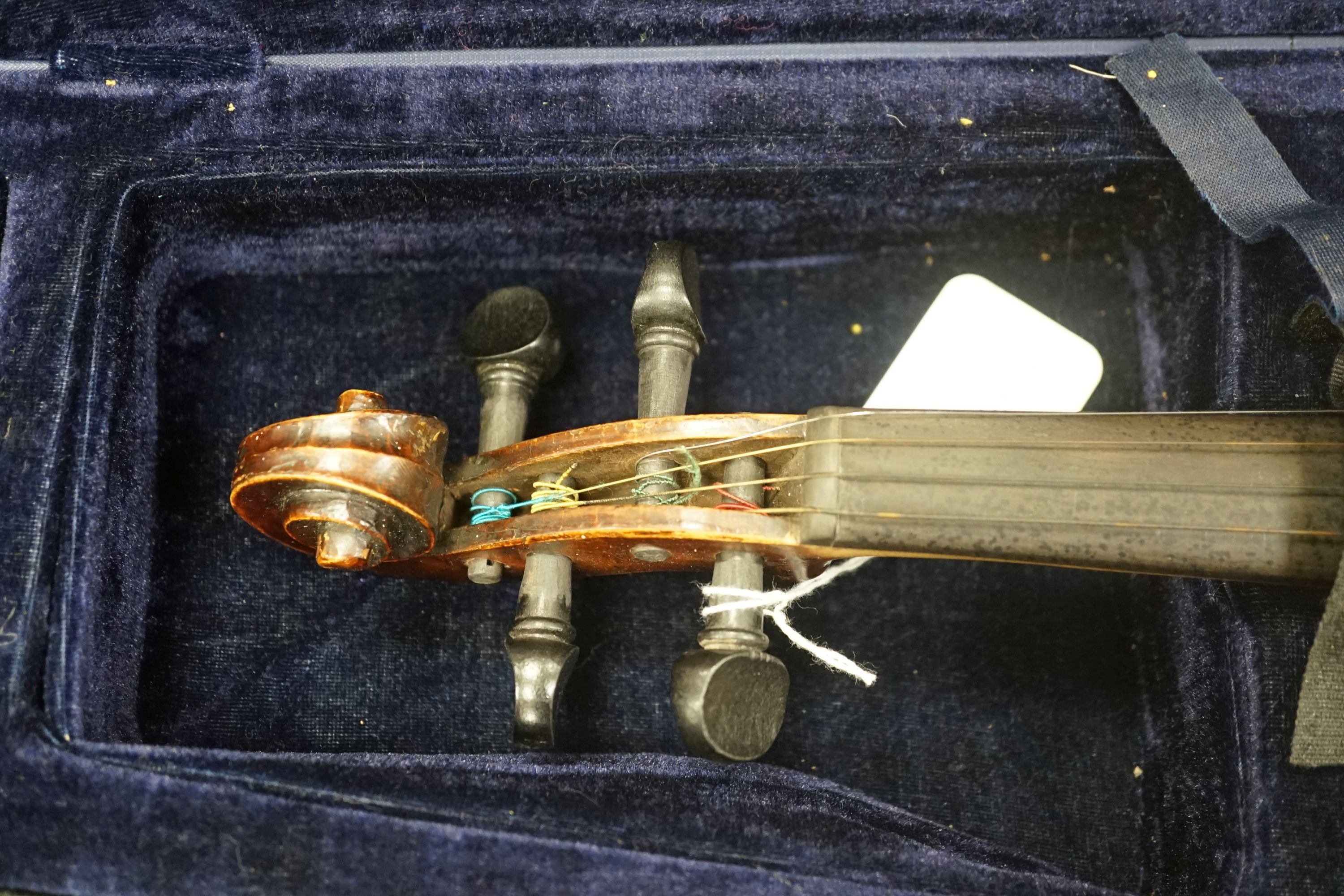 A 19th century German violin stamped Hopf, cased